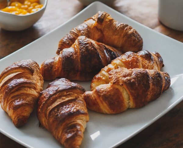 Classic French cheese croissant